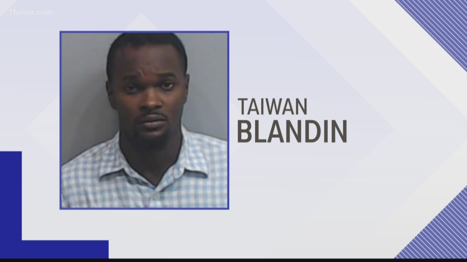 Taiwan Blandin allegedly tried to get away, but eventually lost control and crashed.