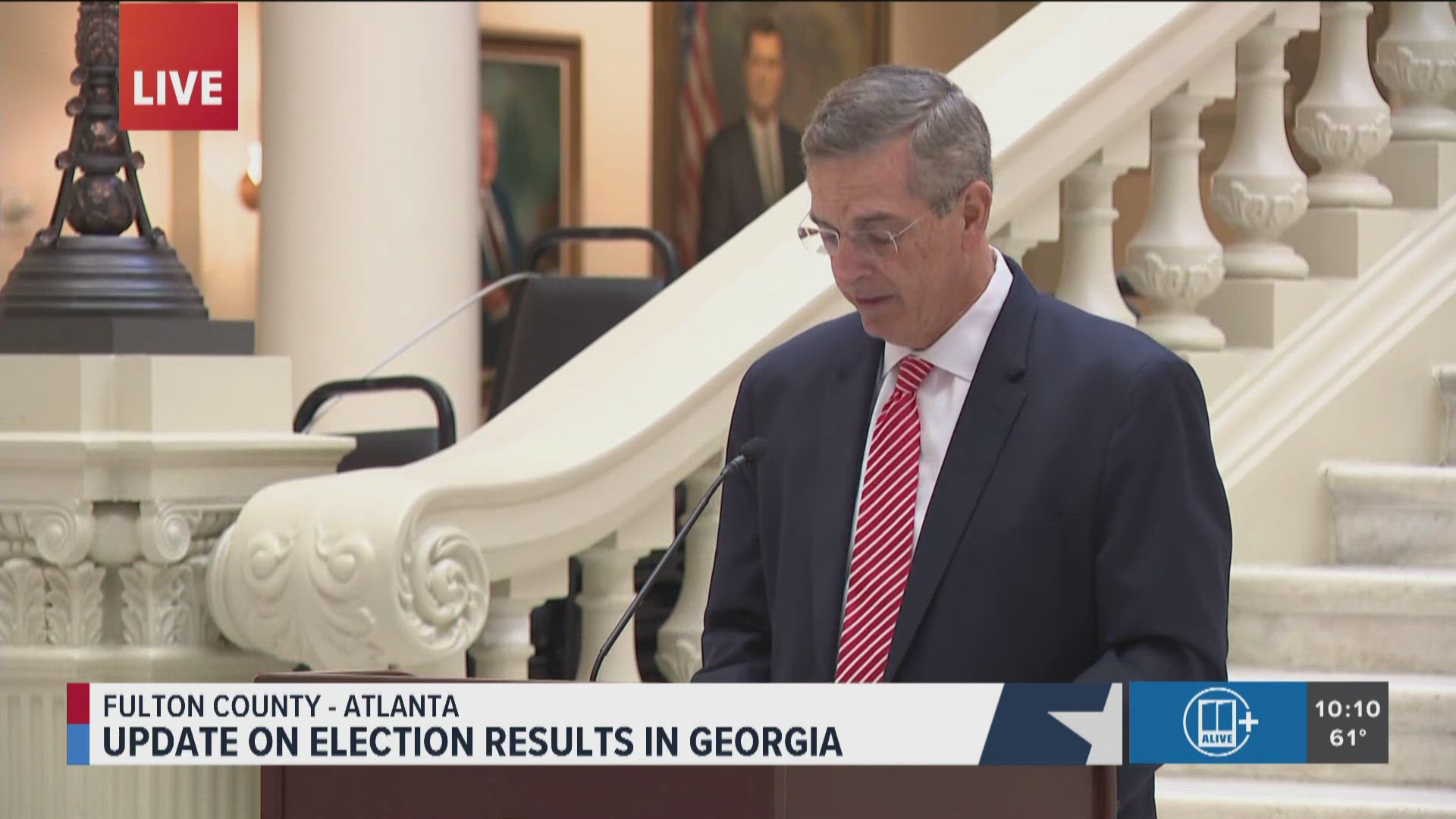 "I led to ensure that Georgia had the most secure, free, fair and fast elections in the United States," he said on Tuesday.