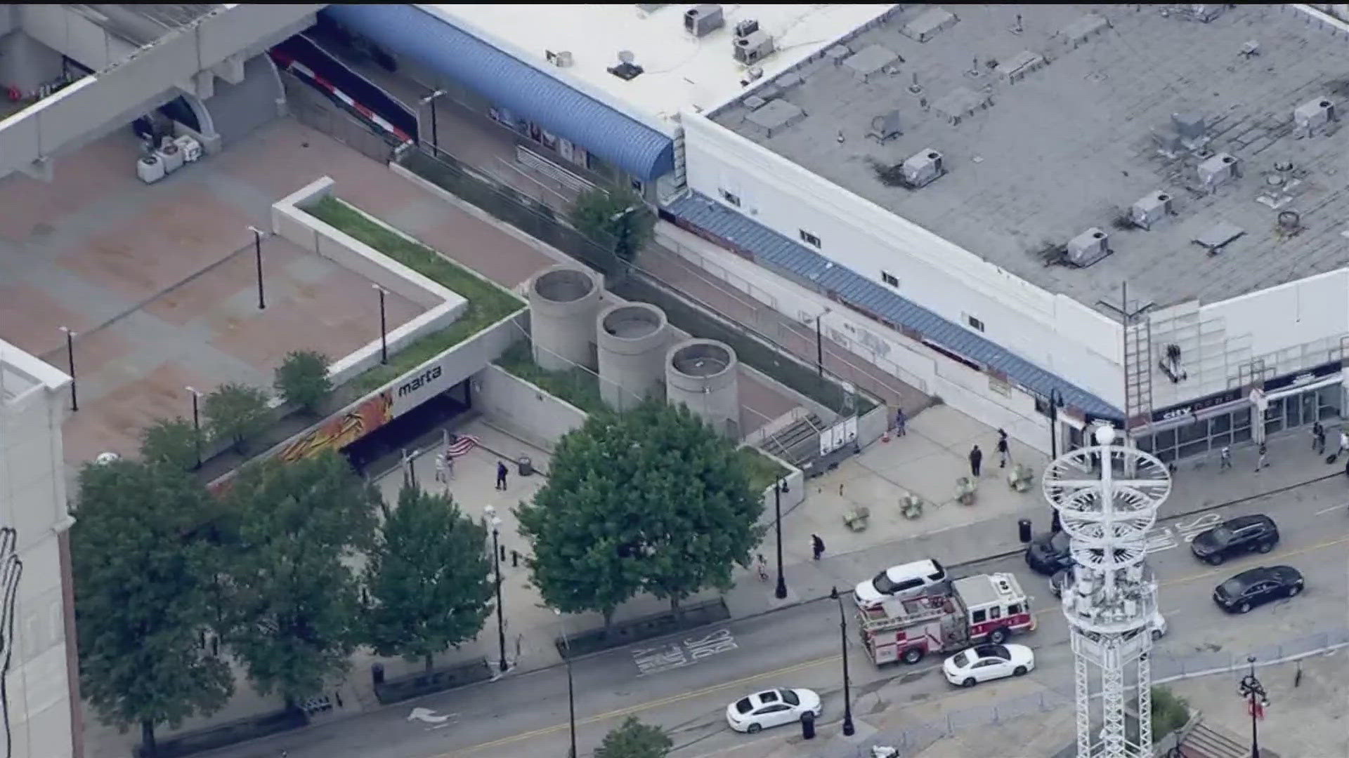 Two people were shot in downtown Atlanta on Tuesday afternoon, according to Atlanta police.
