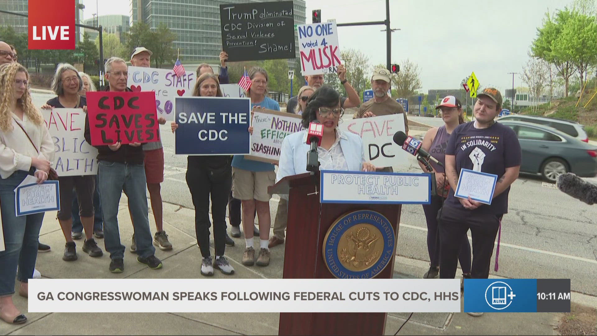 Rep. Nikema Williams condemns Trump-era cuts to HHS, CDC staff ...