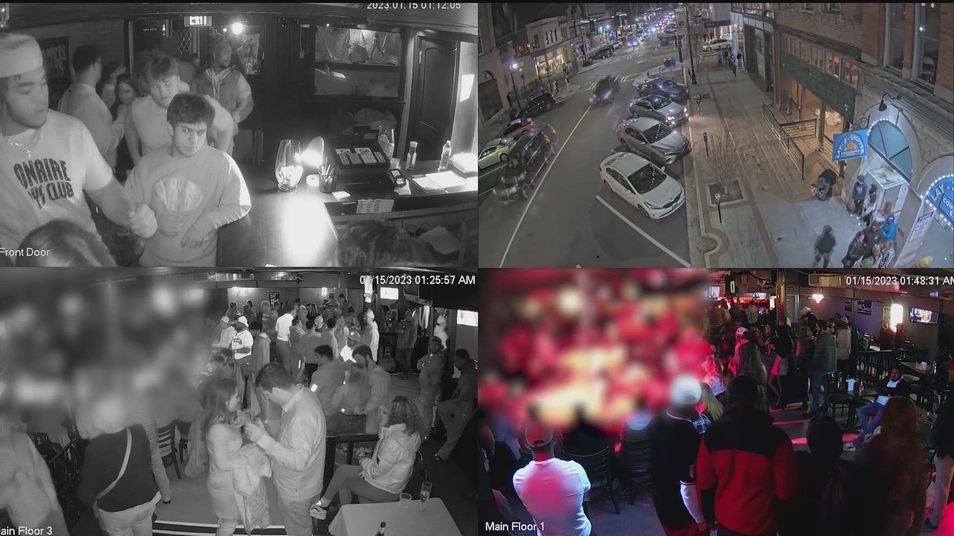 Surveillance video from Toppers International Showbar captures some of Devin Willock and Chandler LeCroy’s final moments before the deadly UGA crash.