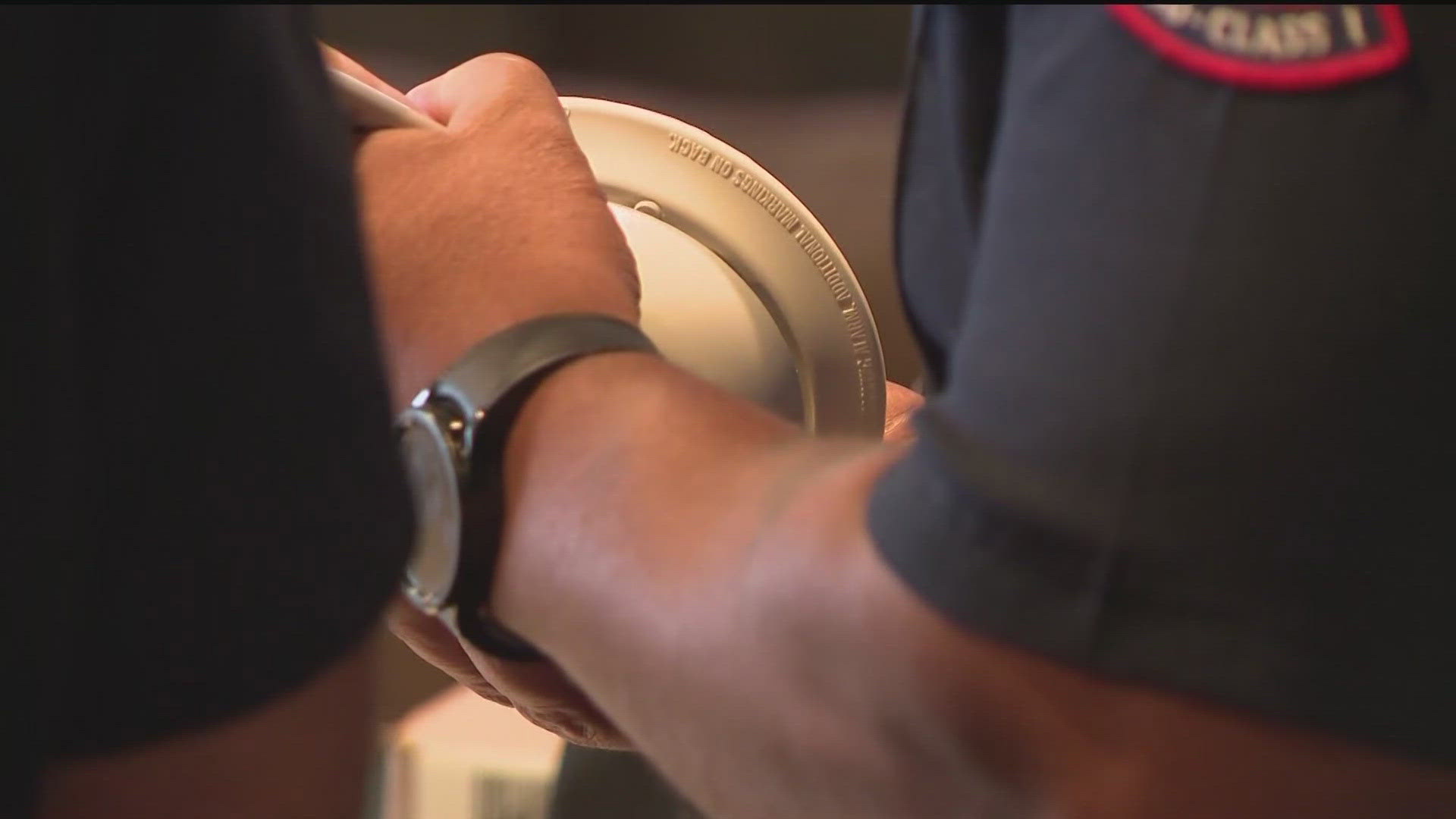 The fire department held a fire safety blitz on Thursday.