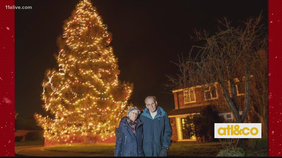 Rvc 2022 Christmas Tree Lighting Huge Christmas Tree Lights Up The Sky | 11Alive.com