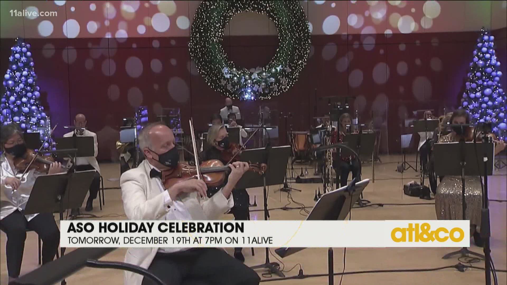 All your classical holiday favorites! The Atlanta Symphony Orchestra Holiday Celebration airs Saturday night at 7:00 and Sunday morning at 11:00 on 11Alive.