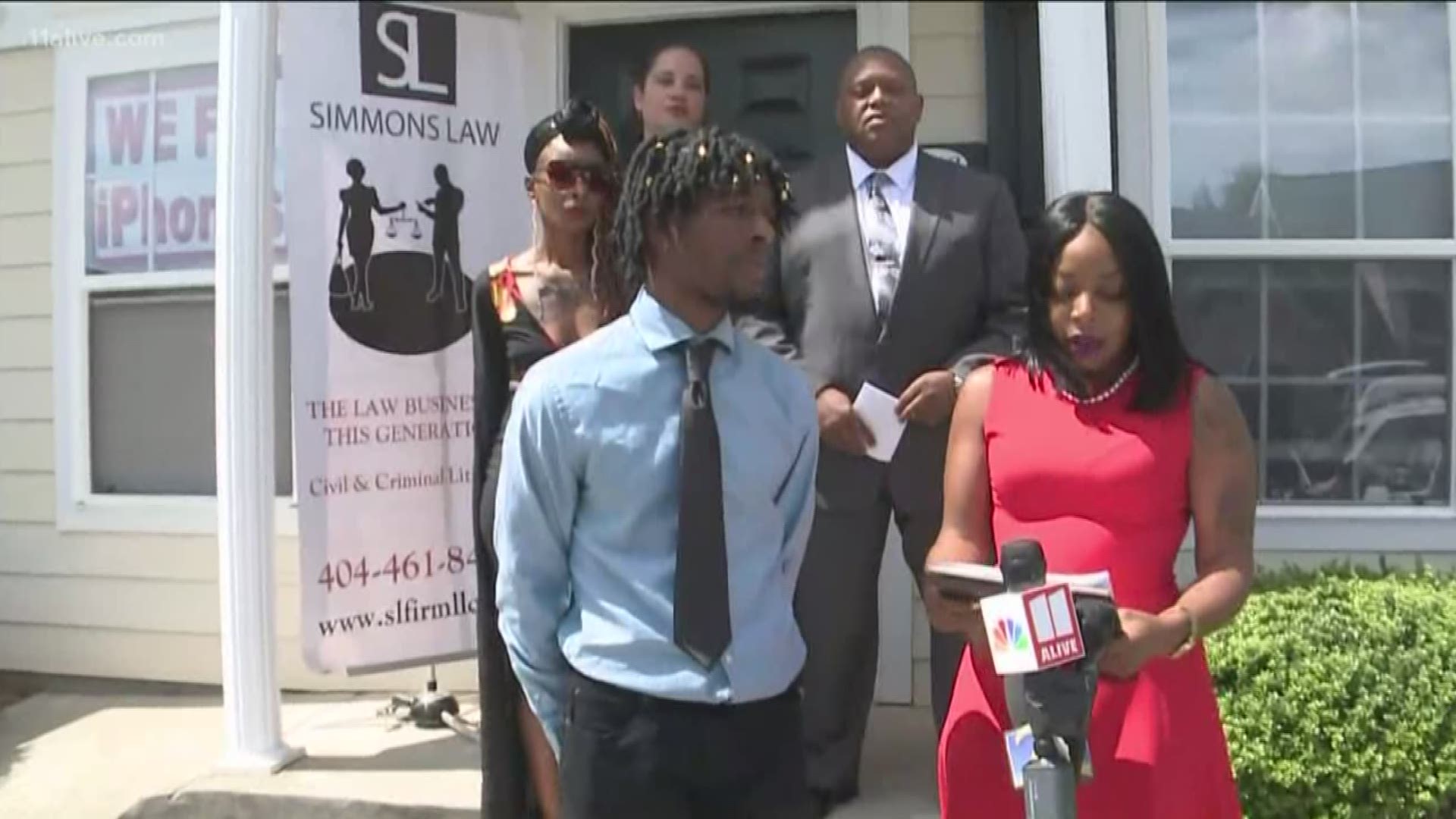 In a news conference, his attorney said they plan on filing a lawsuit.