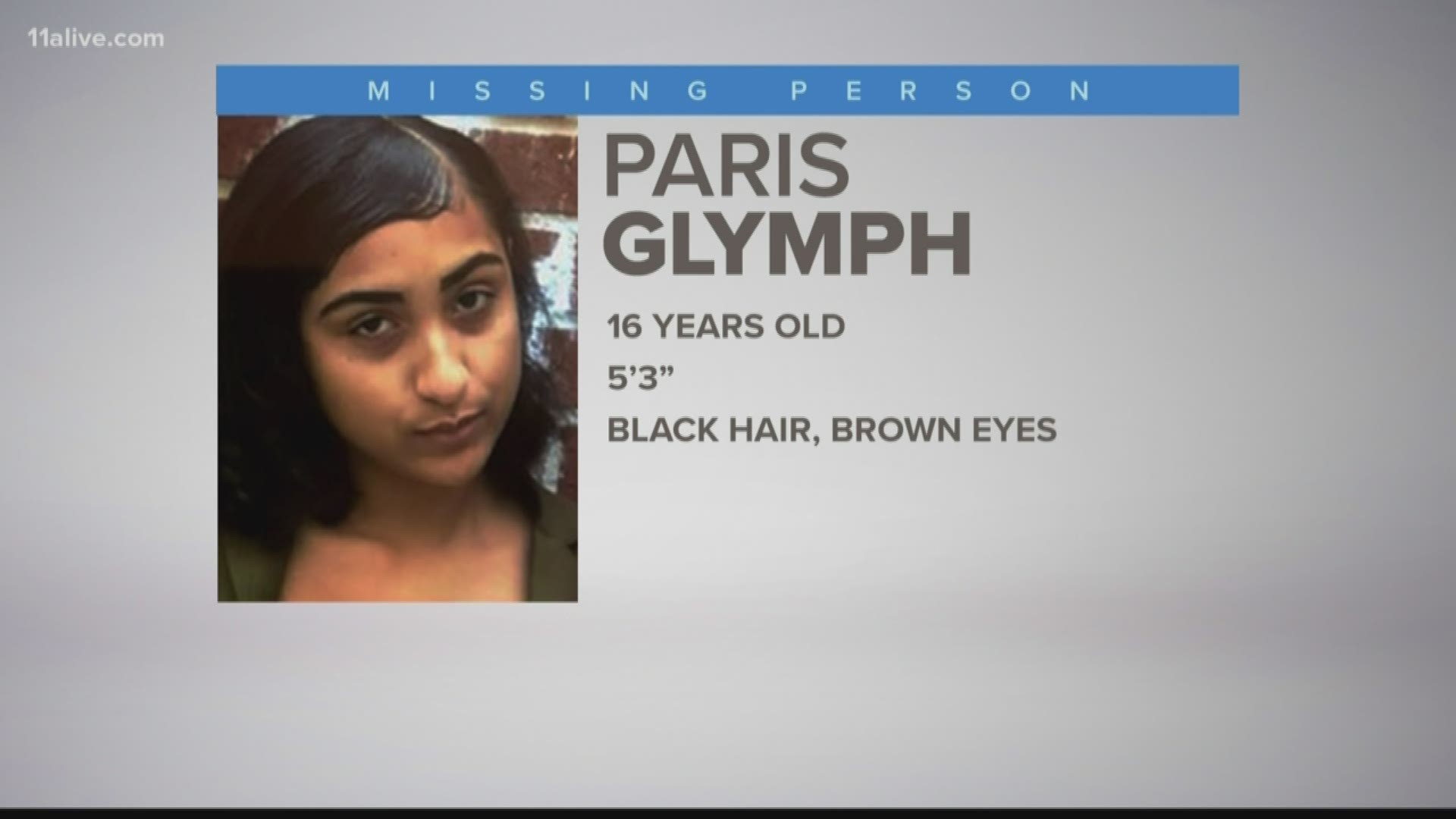 The Douglas County Sheriff's Office is looking for Paris Glymph.