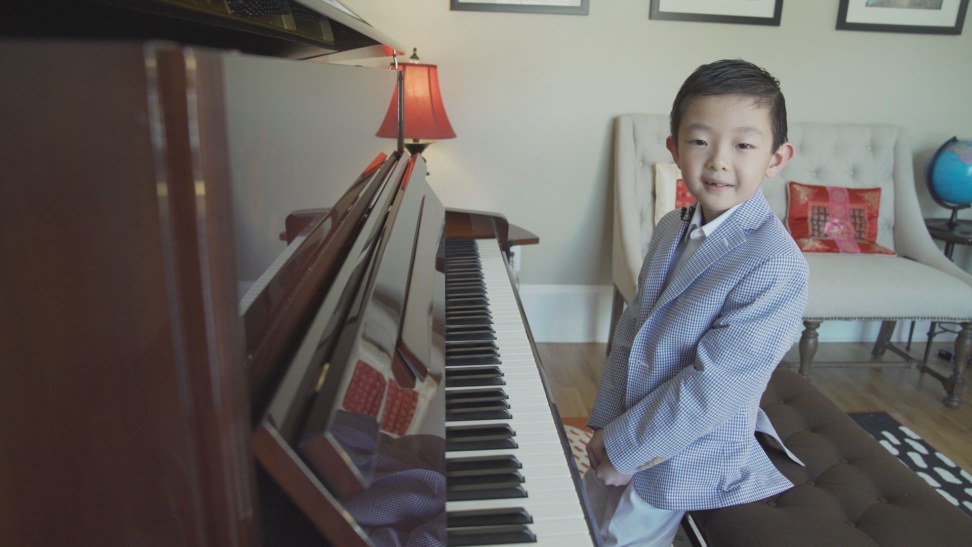 There's something people notice about William Zhang ... something besides his prowess at the piano, his instinct for Mozart, and his six years of age.