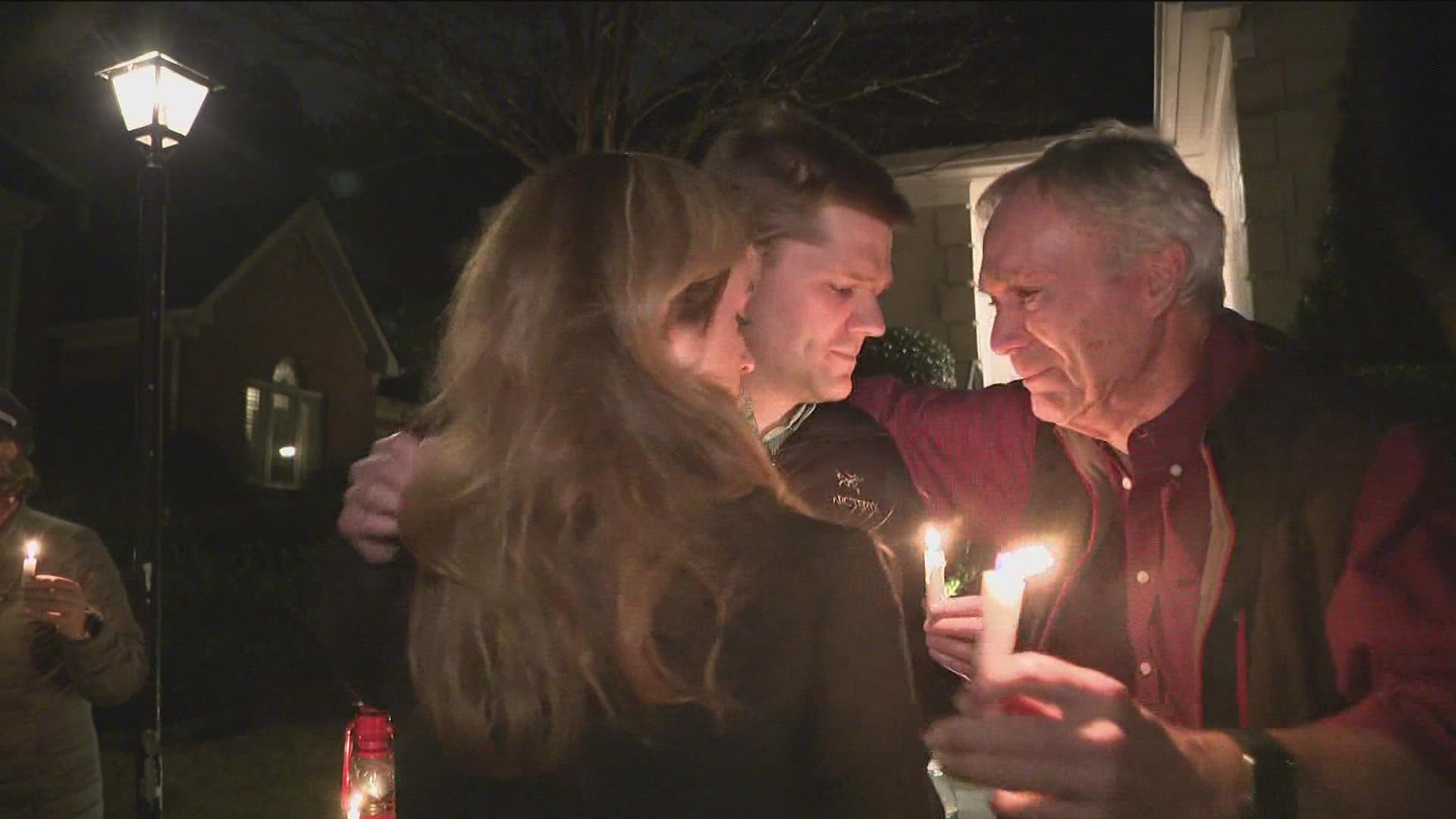 Dozens of community members showed up to support Eleanor's loved ones.