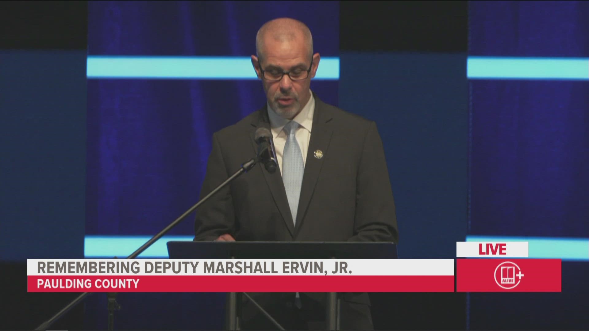 Deputy Ervin had been with the sheriff's office since 2012.