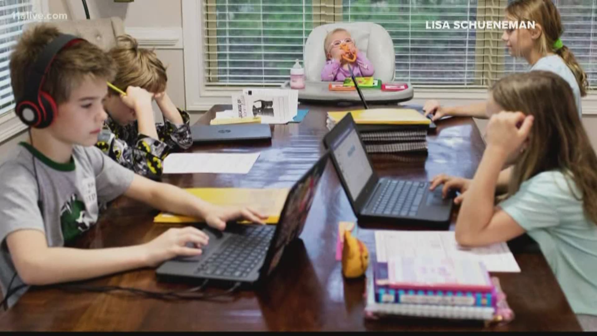 Parents are finding a way to be home with their kids while juggling their own work.