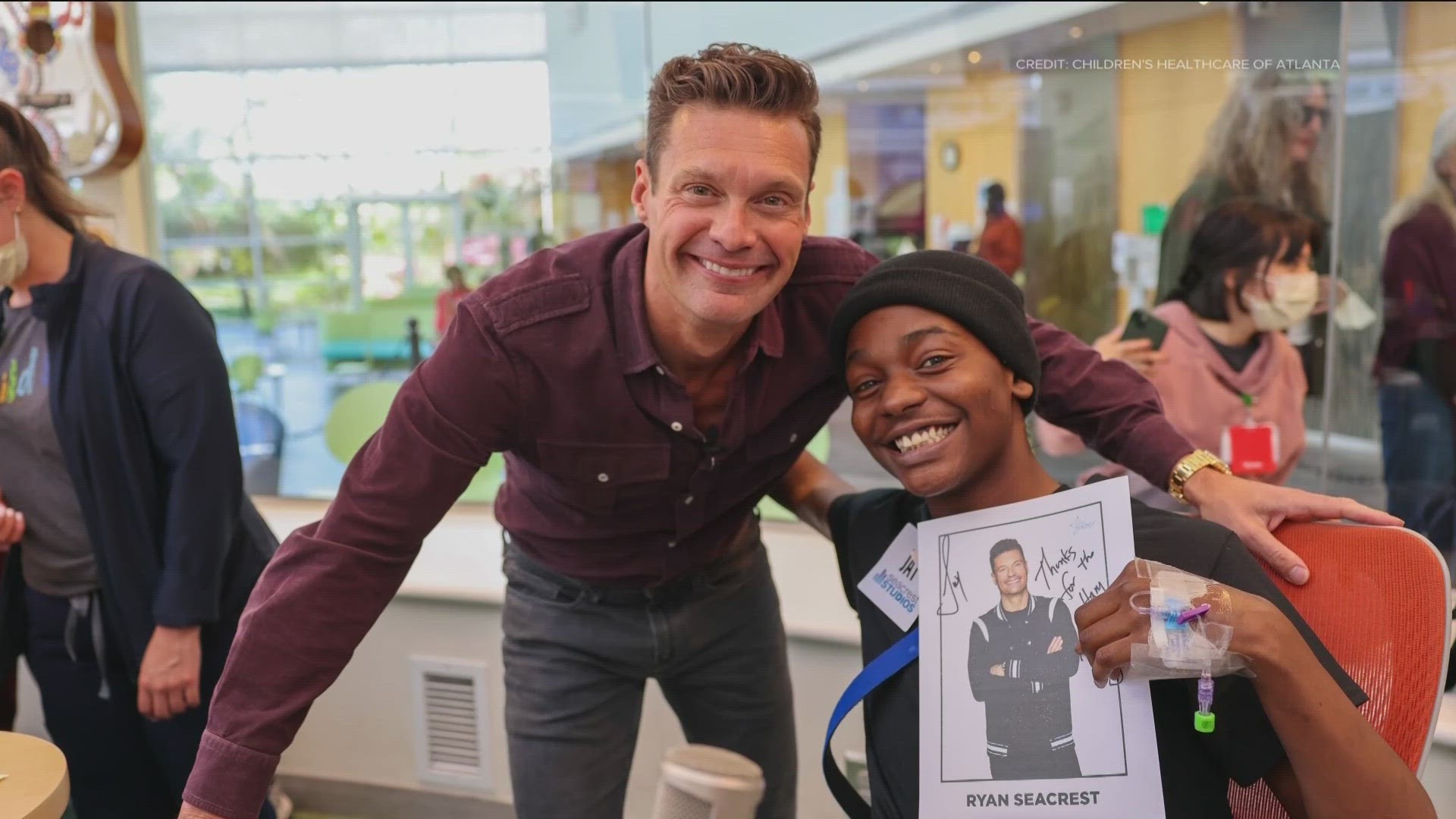 He stopped by on Sunday, April 9, to reminisce on the opening of the first Seacrest Studios, a broadcast media center, at pediatric hospitals.
