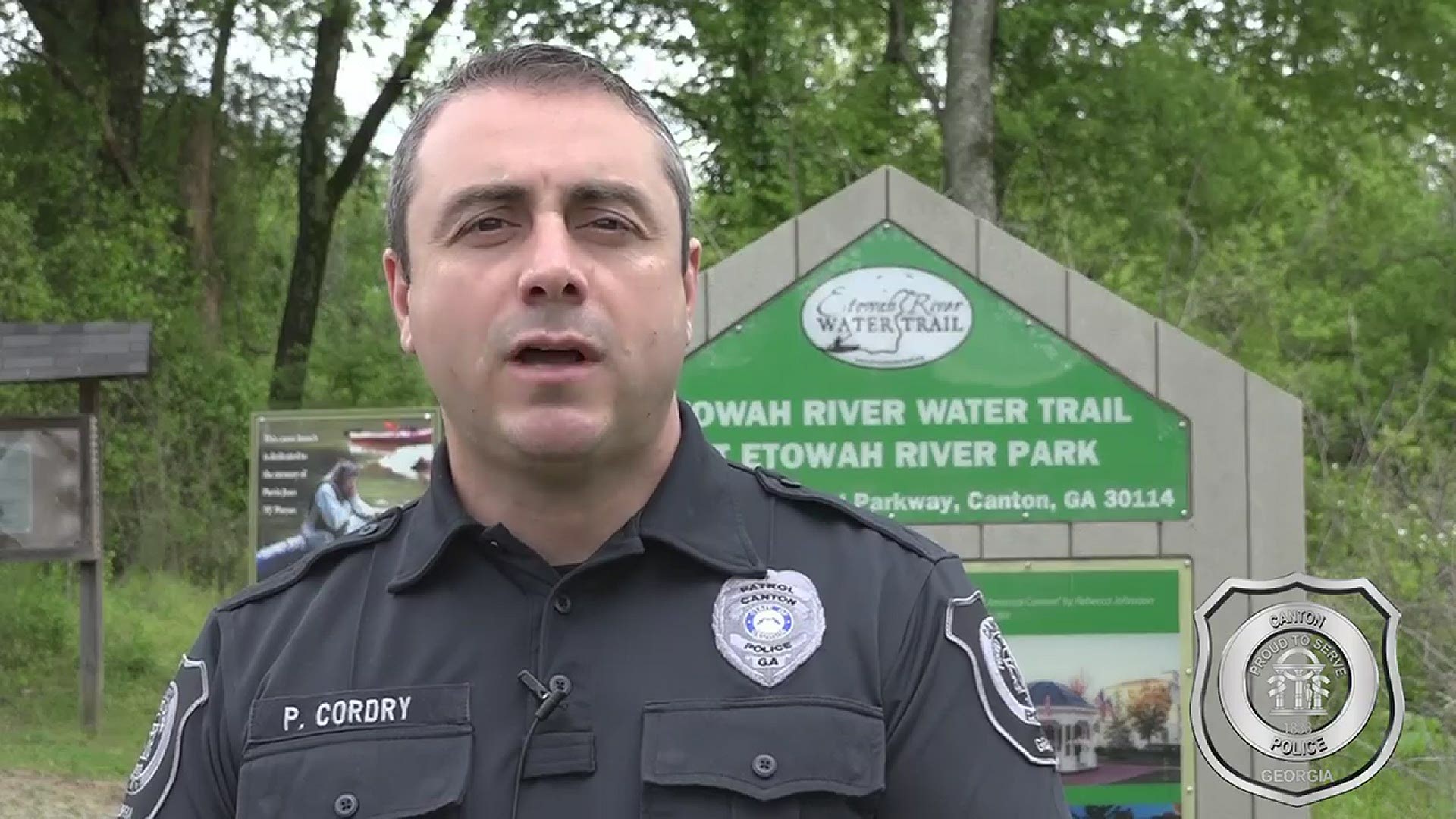 Canton police officer Luis Salas saved two young teens from the swollen river