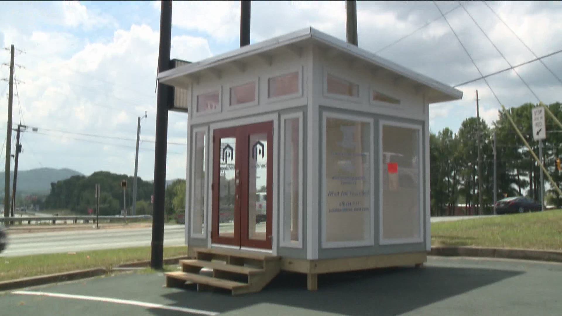 With no money left to get the word out that they changed their business, they hoped that putting this shed into a parking lot would help. Then, another problem came.