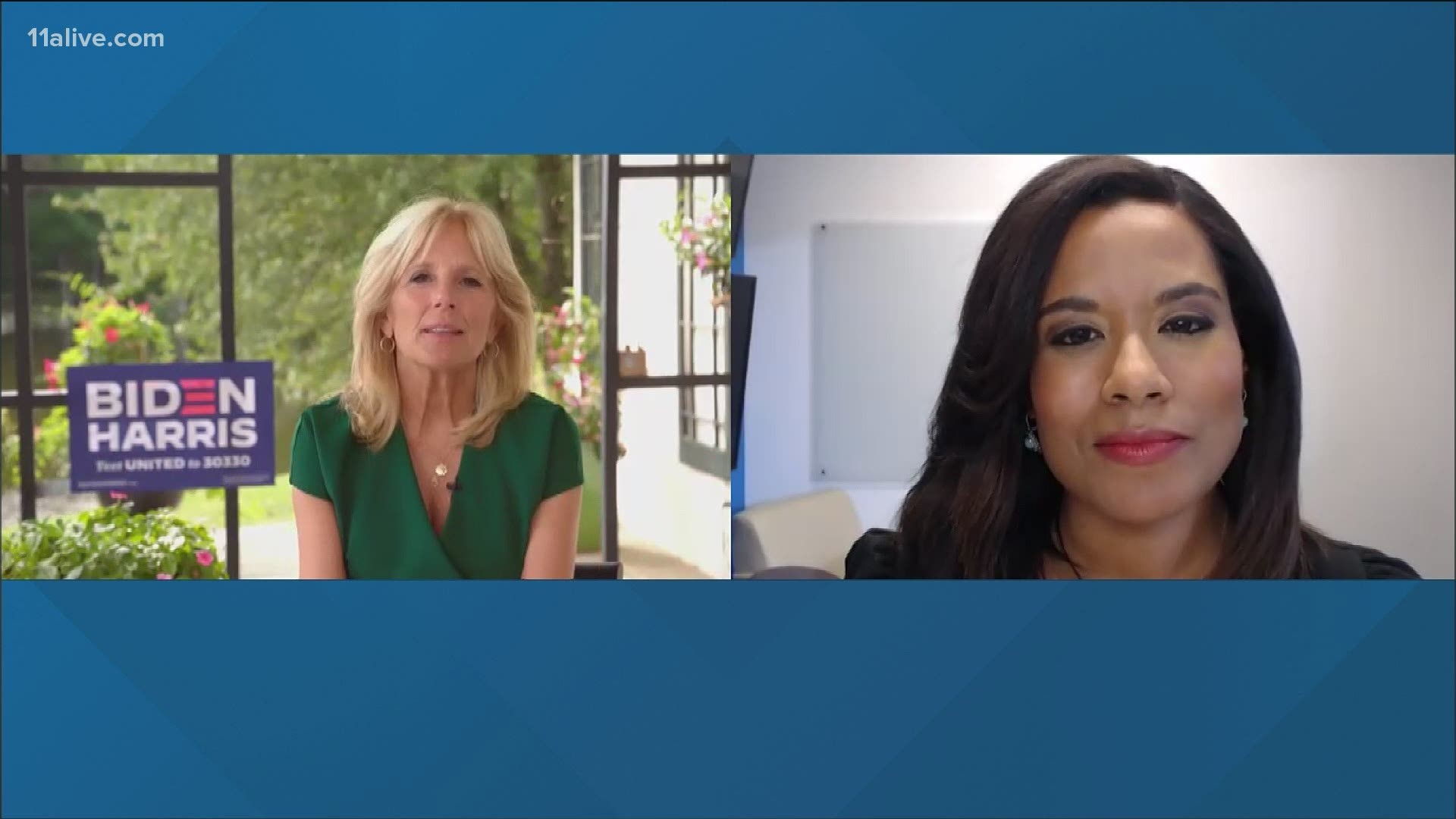 Jill Biden told Morning Rush Anchor Shiba Russell that she misses meeting all of the families face to face. Biden also said voters have to make a plan to vote.