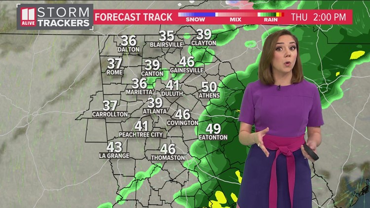 Wintry weather could be headed to Georgia