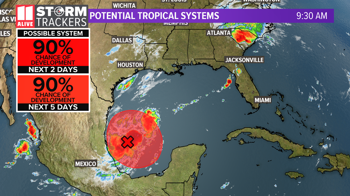 Tropical System Developing In The Gulf Of Mexico | 11alive.com