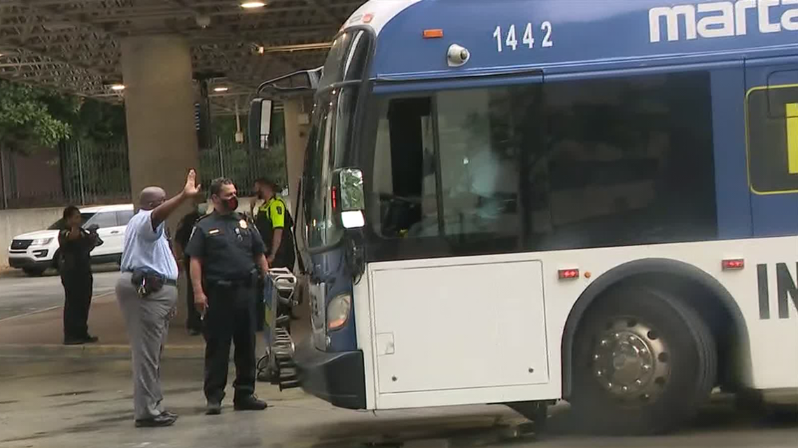 Man steals MARTA bus and drives it to North Avenue station | 11alive.com
