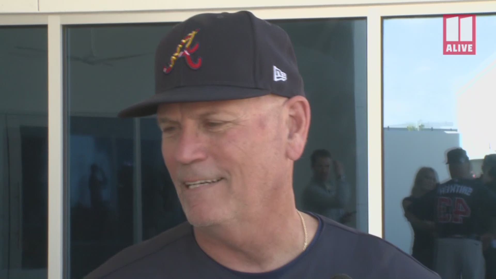 Braves Manager Brian Snitker is in North Port, Florida with his team as they train for the season ahead.
