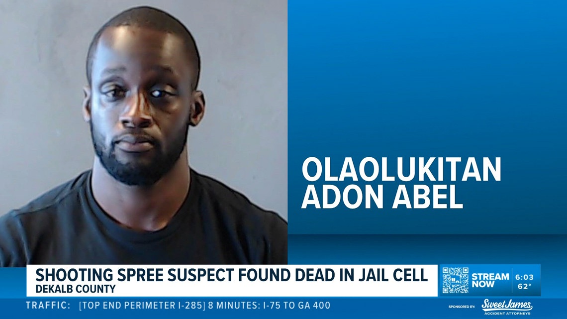 DeKalb shooting spree suspect found dead in jail cell | 11alive.com