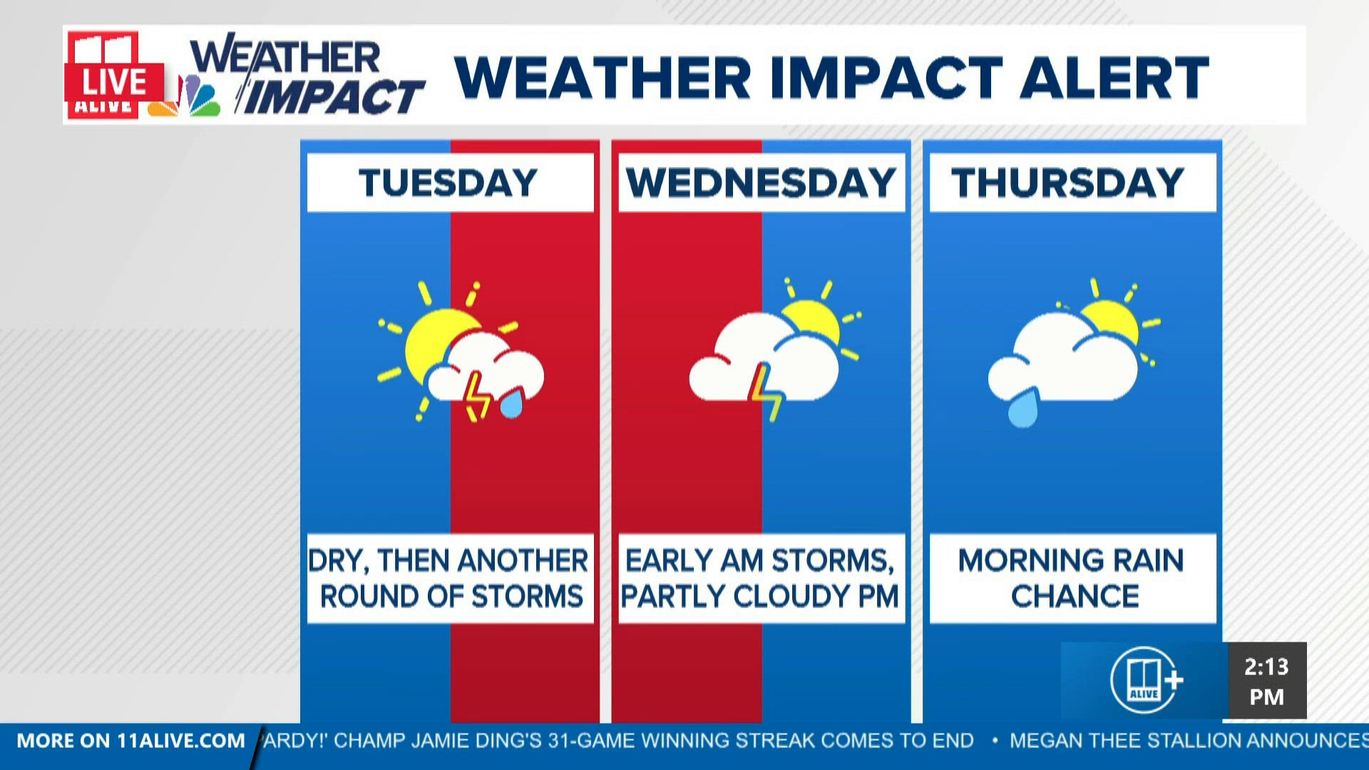 Severe storms possible overnight into tomorrow | 11alive.com