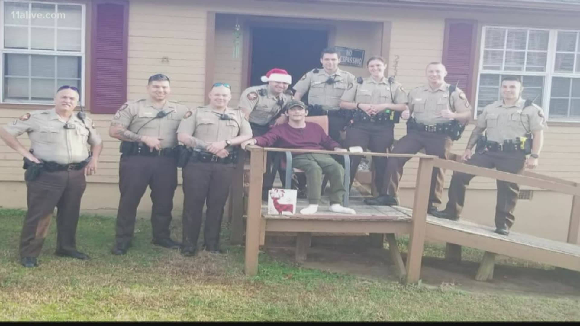 The Walton County Sheriff’s Office made Christmas very special for an honorary sergeant battling cancer when they decided to pay a surprise visit.
