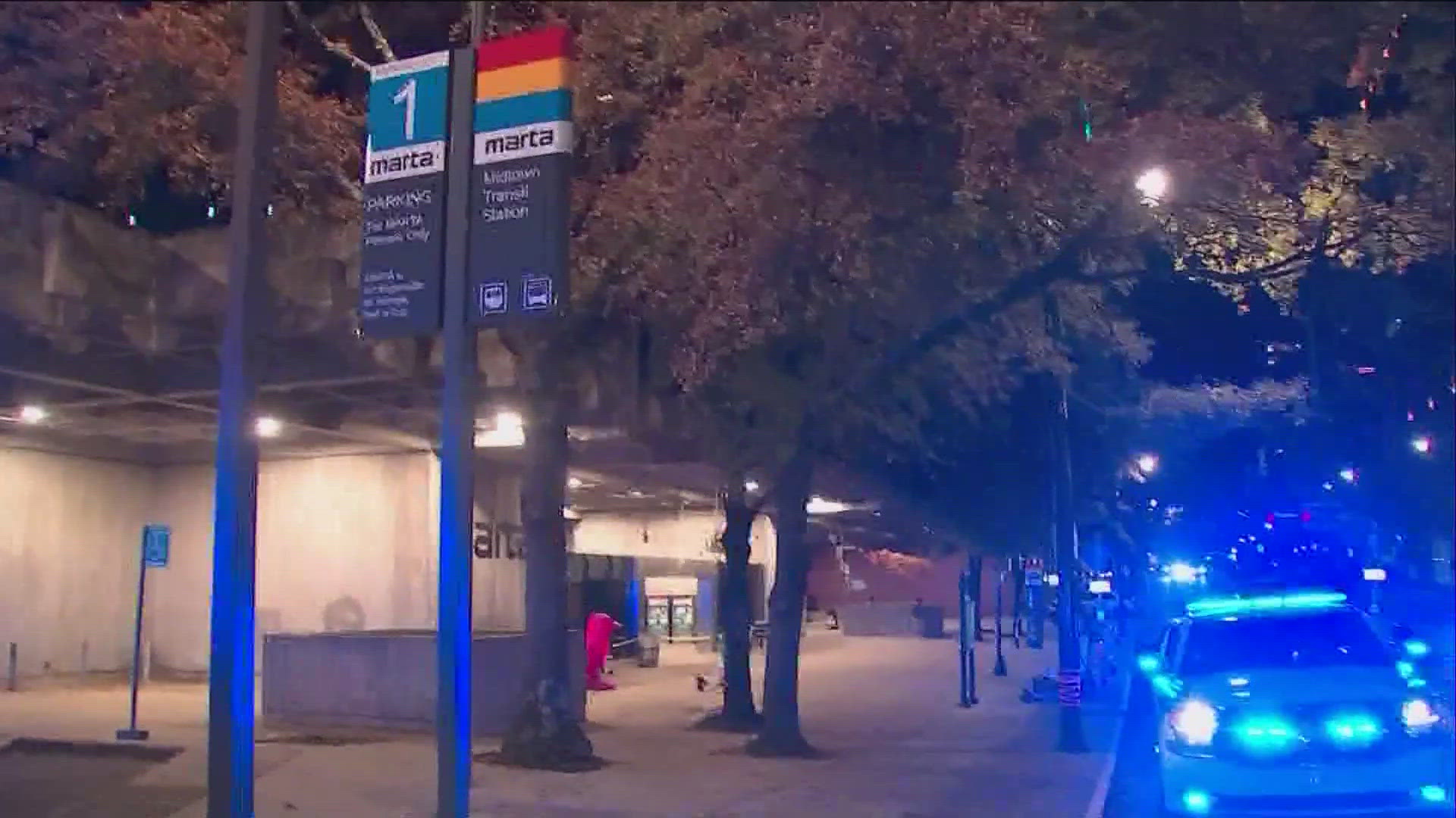 MARTA Police Department officers said it happened around 11:20 p.m. on the platform.