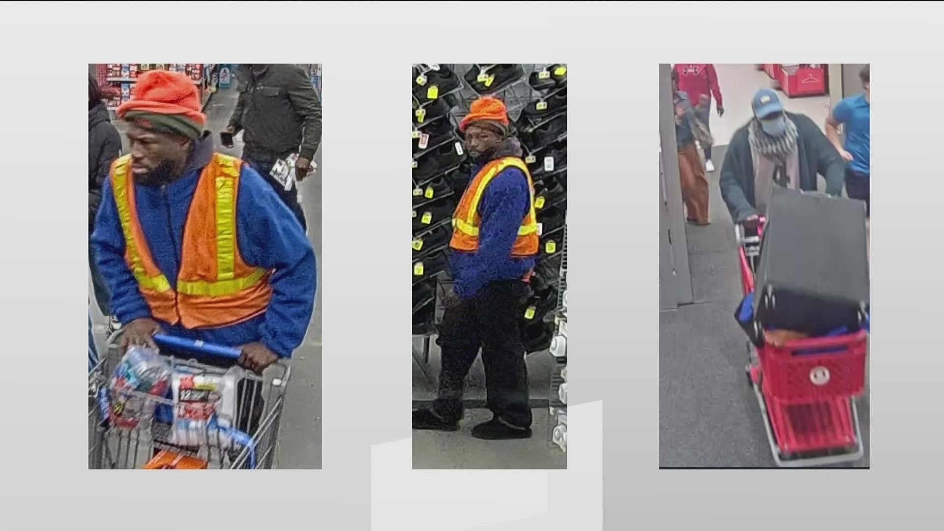Atlanta Fire Department believes the suspects are responsible for setting recent fires at metro Atlanta stores.