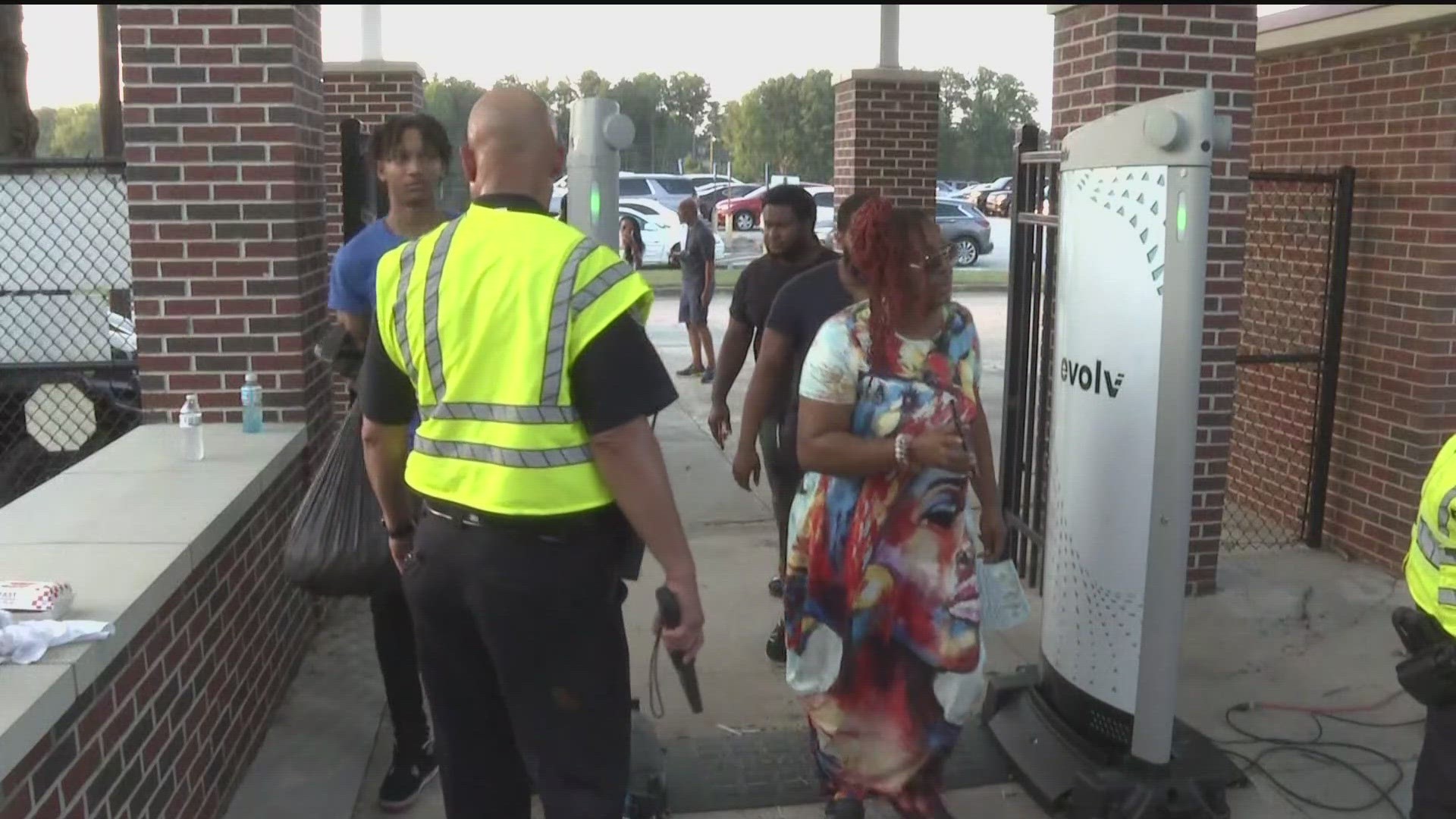 The increased security comes after a student was shot in the stadium parking lot after a game last week in Clayton County.