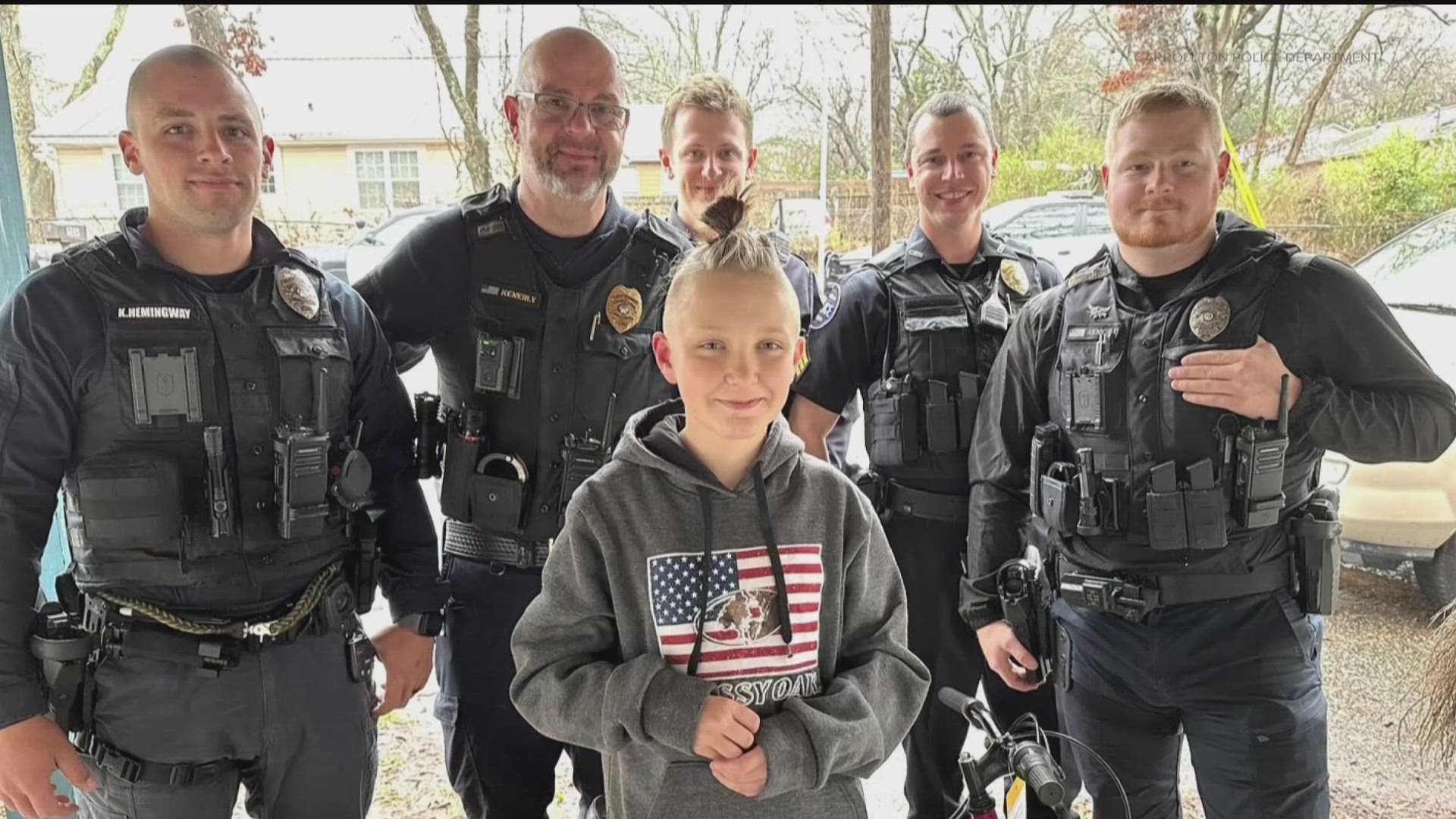 The police lieutenant didn't feel comfortable just walking away and documenting the theft - so he stepped in to save the boy's Christmas