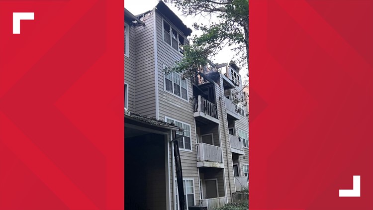 Photos | Aftermath of fire at  Avia at North Springs Apartments