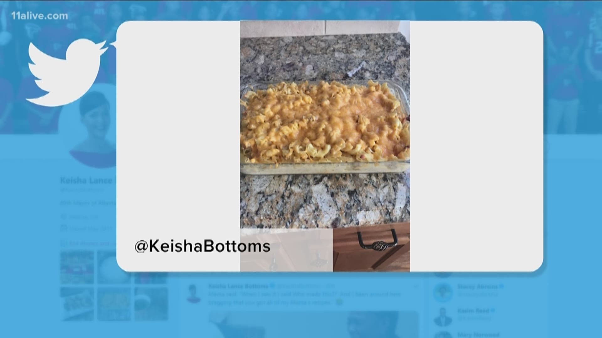 Atlanta Mayor Keisha Lance Bottoms made national headlines after tweeting photos of her mac & cheese, which some called "dry."