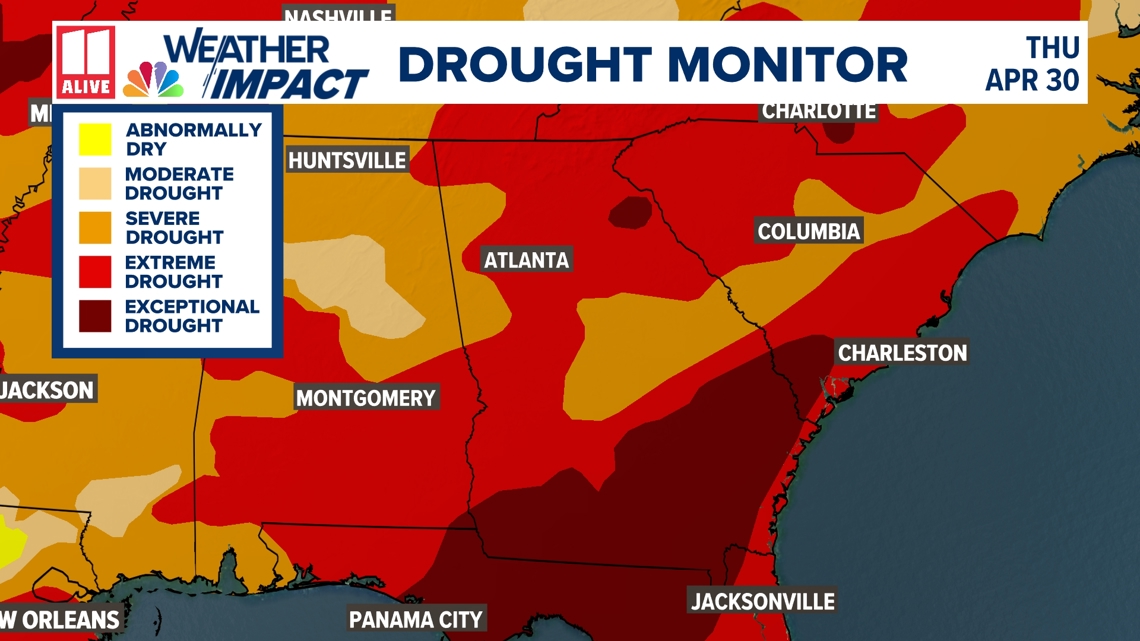 100% of Georgia in severe to exceptional drought | 11alive.com