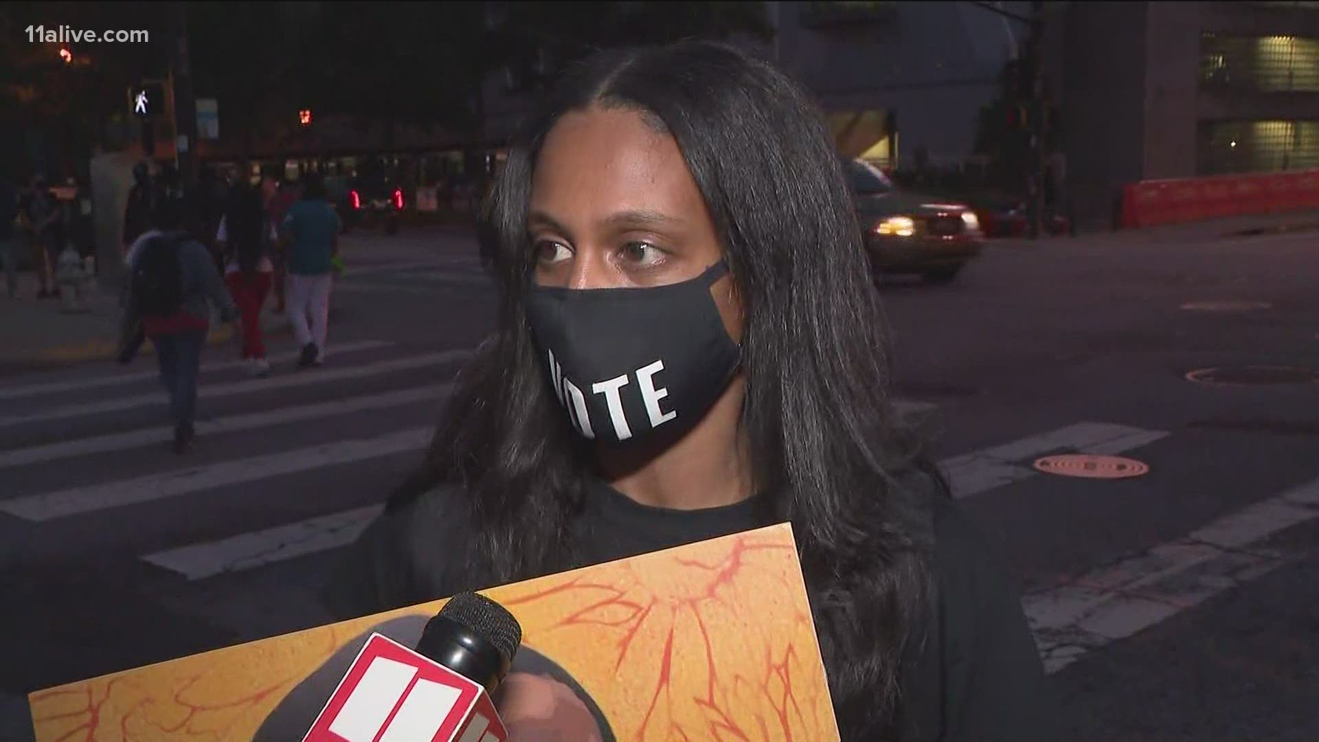 11Alive spoke to activists and others who attended a march following Derek Chauvin's guilty verdict