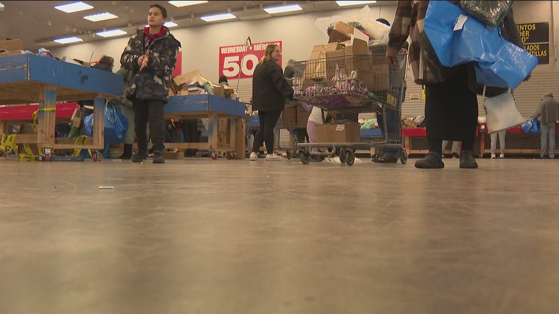 Some shoppers headed to Marietta to get in on the deals and discounts.