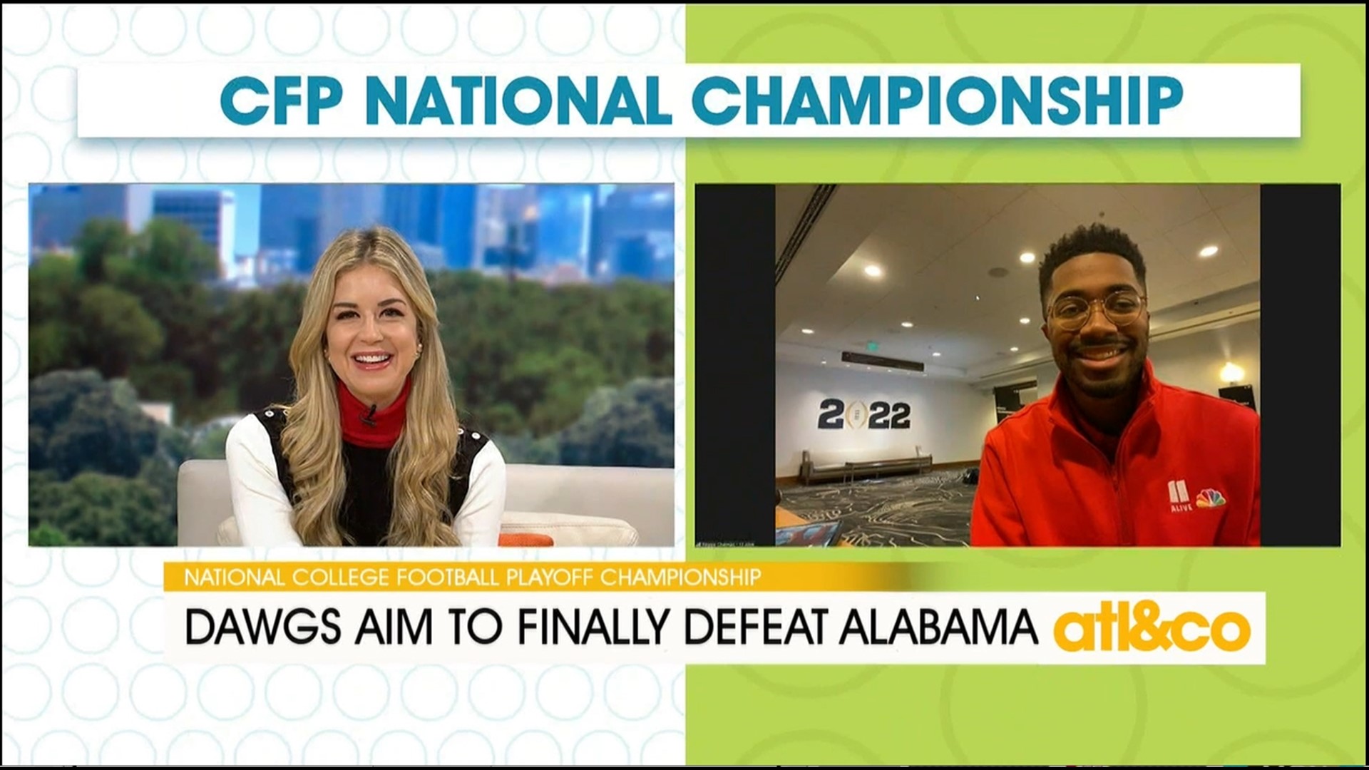 11Alive Sports' Reggie Chatman joins Cara Kneer from Indianapolis with a preview of tonight's big game between Georgia and Alabama.