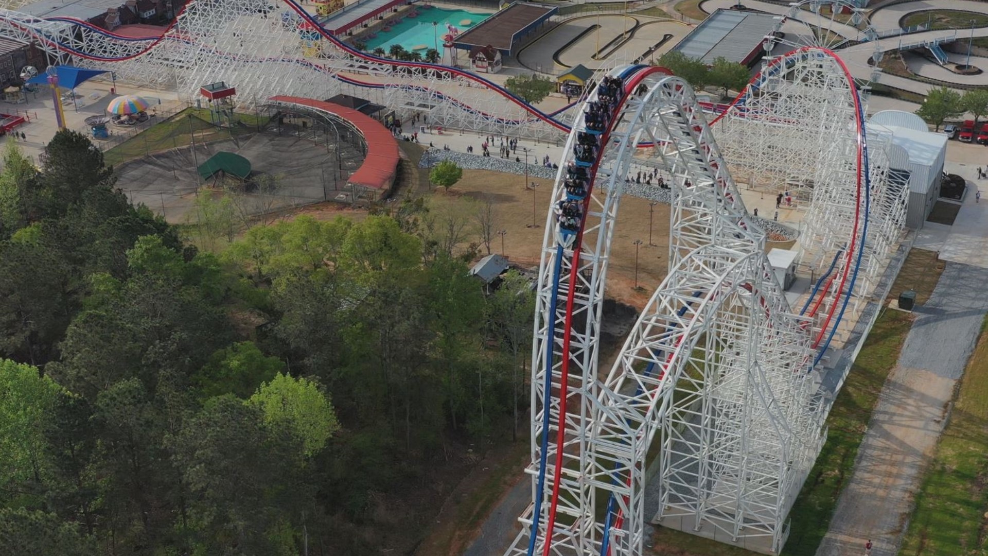 Fun Spot America Atlanta debuted its ArieForceOne, kicking off the spring theme park season with a rush.