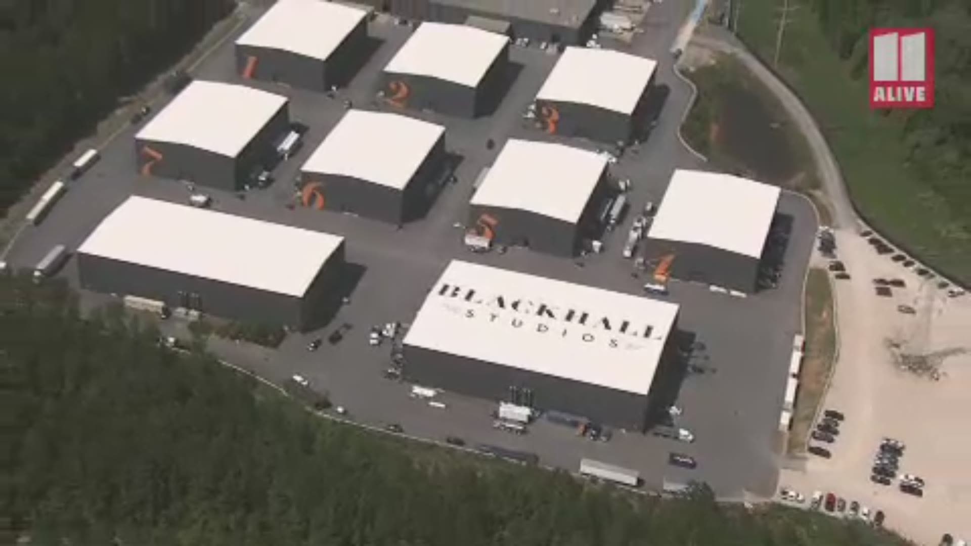 A look at Blackhall Studios and its production sound stages in Atlanta from above in SkyTracker11 on Sept. 5, 2019.