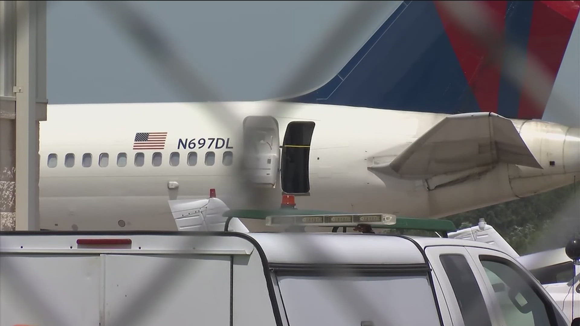 The flight took off from Atlanta on Monday but was forced to divert to Jacksonville.