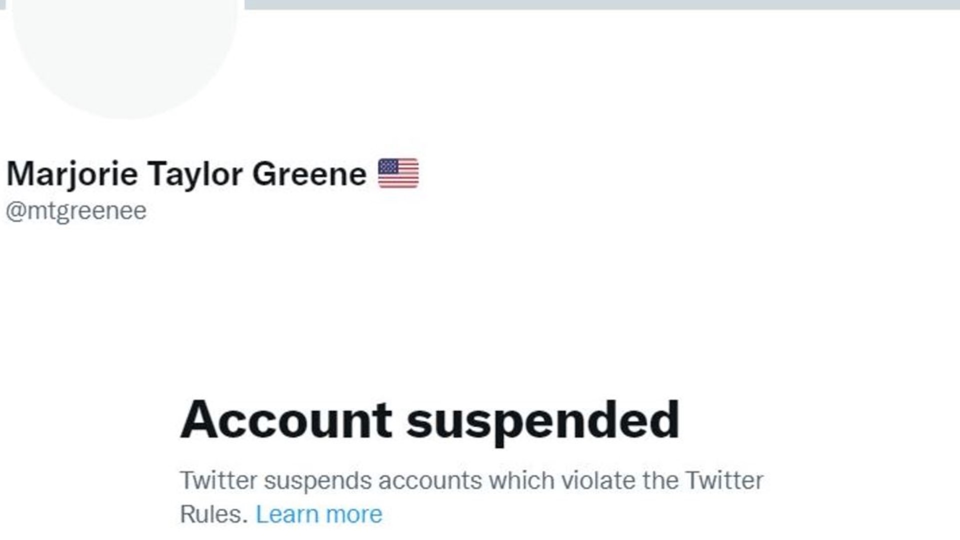 Turn Taylor Rd Marjorie Taylor Greene Twitter account suspended permanently | 11alive.com
