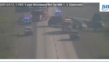 TRAFFIC: I-985 South shut down just before I-85 after crash involving ...