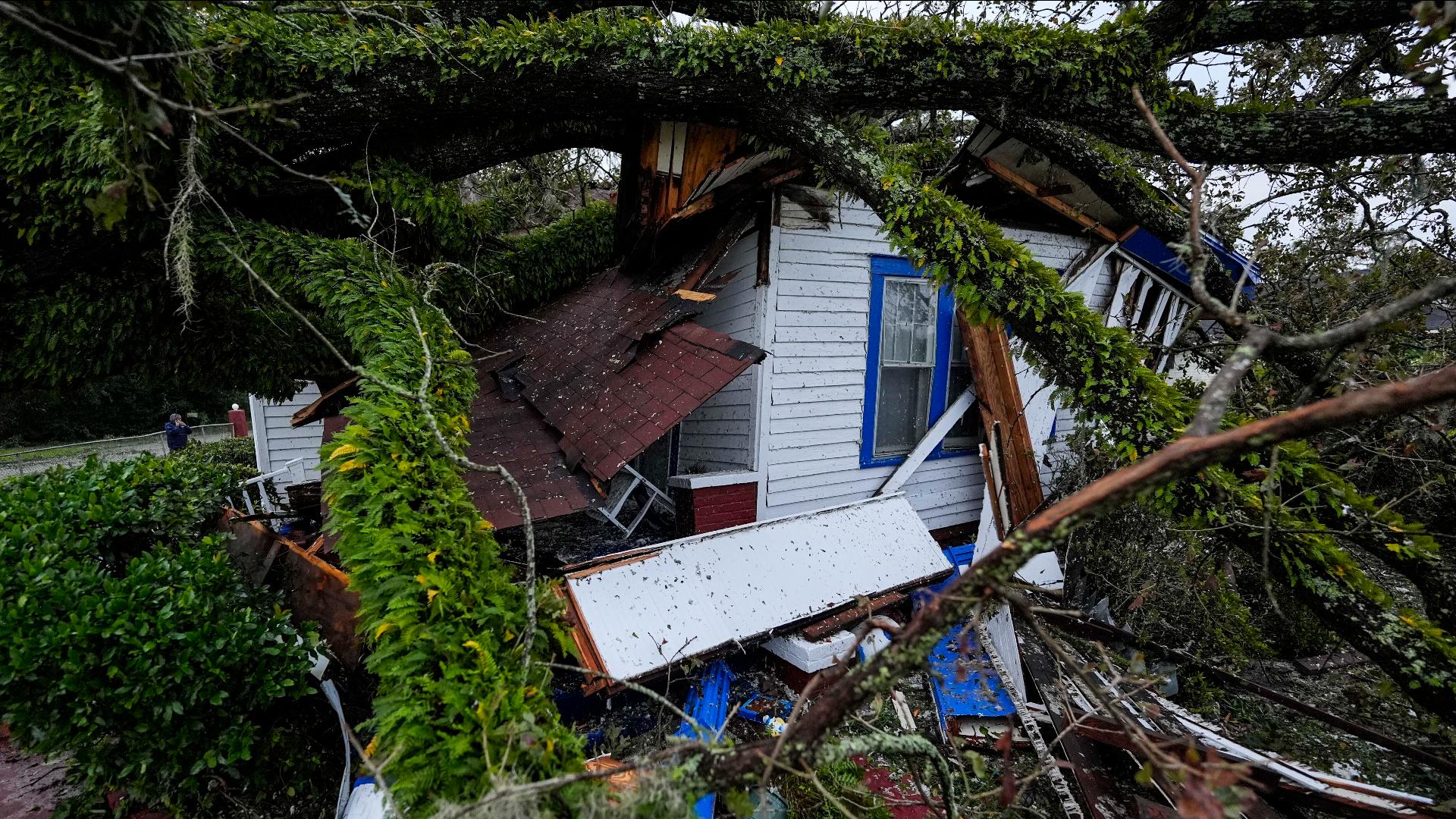 Helene made landfall in Florida's Big Bend area Thursday night as a category 4 hurricane.