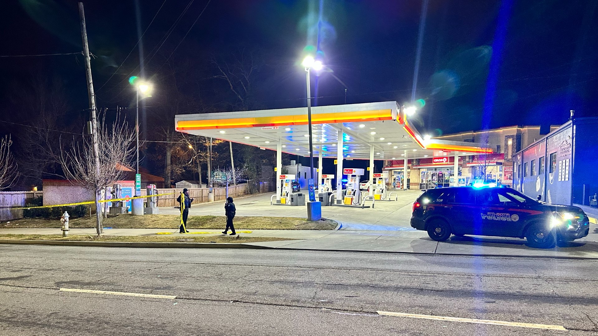 Police responded to a Shell gas station / Circle K convenience store in the 1800 block of Piedmont Road NE, between Cheshire Bridge and Interstate 85.