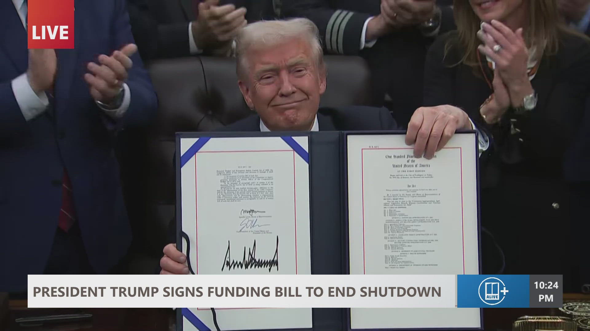 President Trump signs funding bill to end government shutdown | 11alive.com