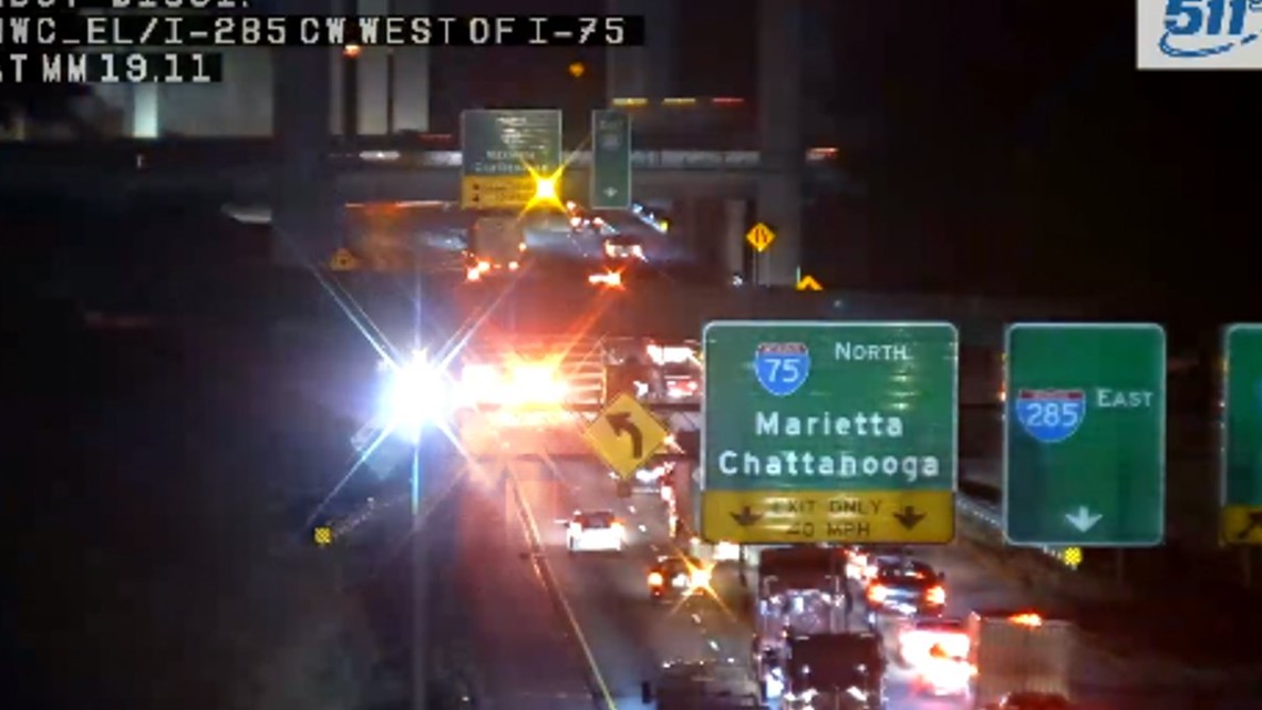 Atlanta traffic | Overturned tractor trailer on I-285 | 11alive.com