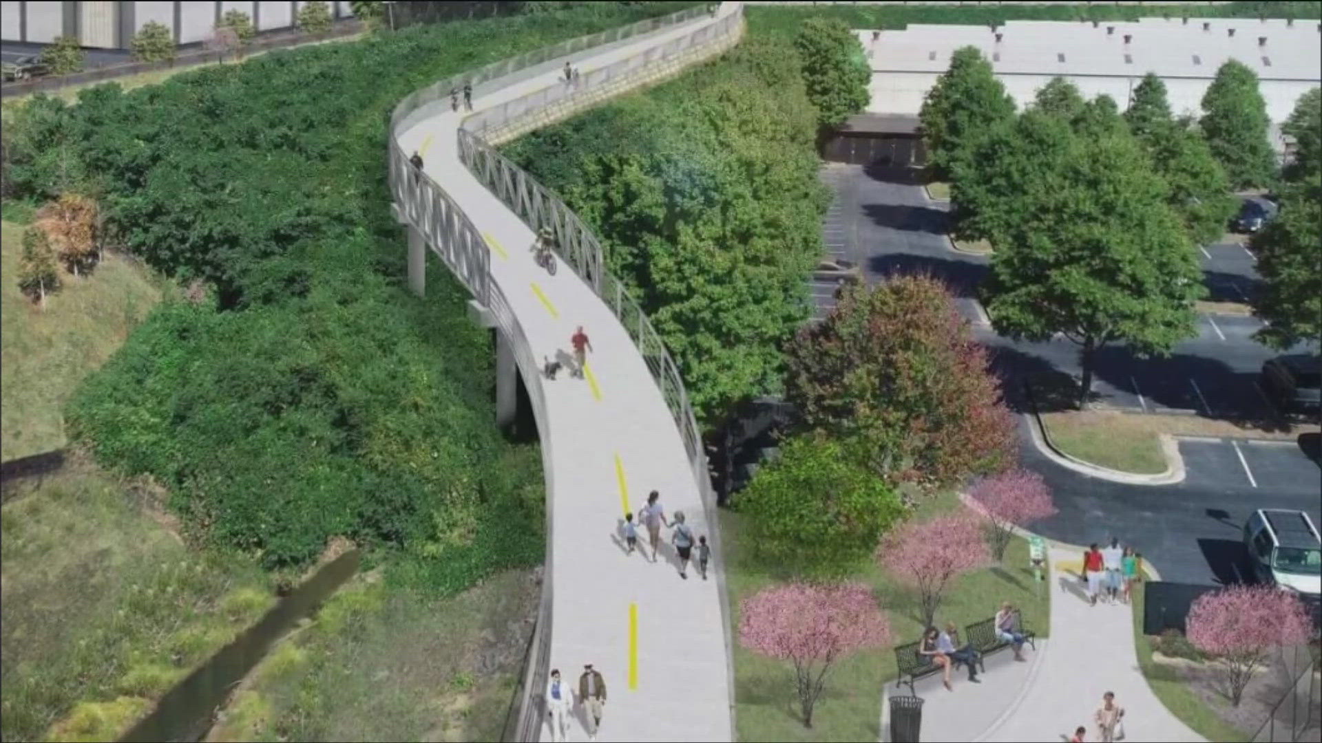 The 17.9 miles of continuous trial includes a mainline trail and a connector to the westside trail.