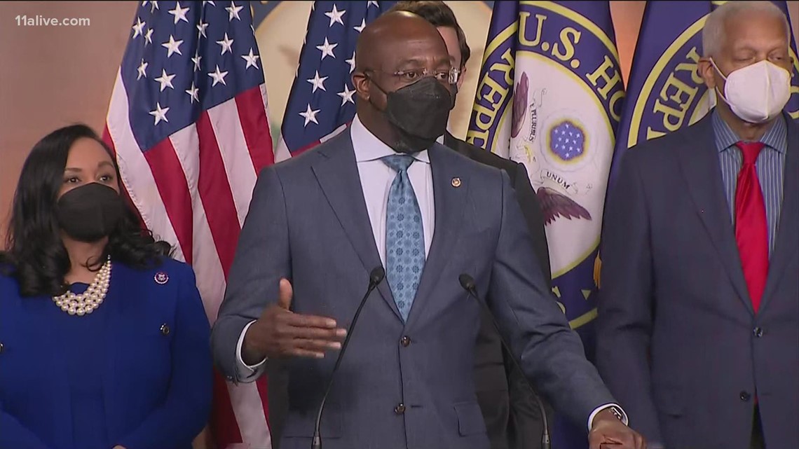 Georgia Sen. Raphael Warnock criticizes state GOP election bills