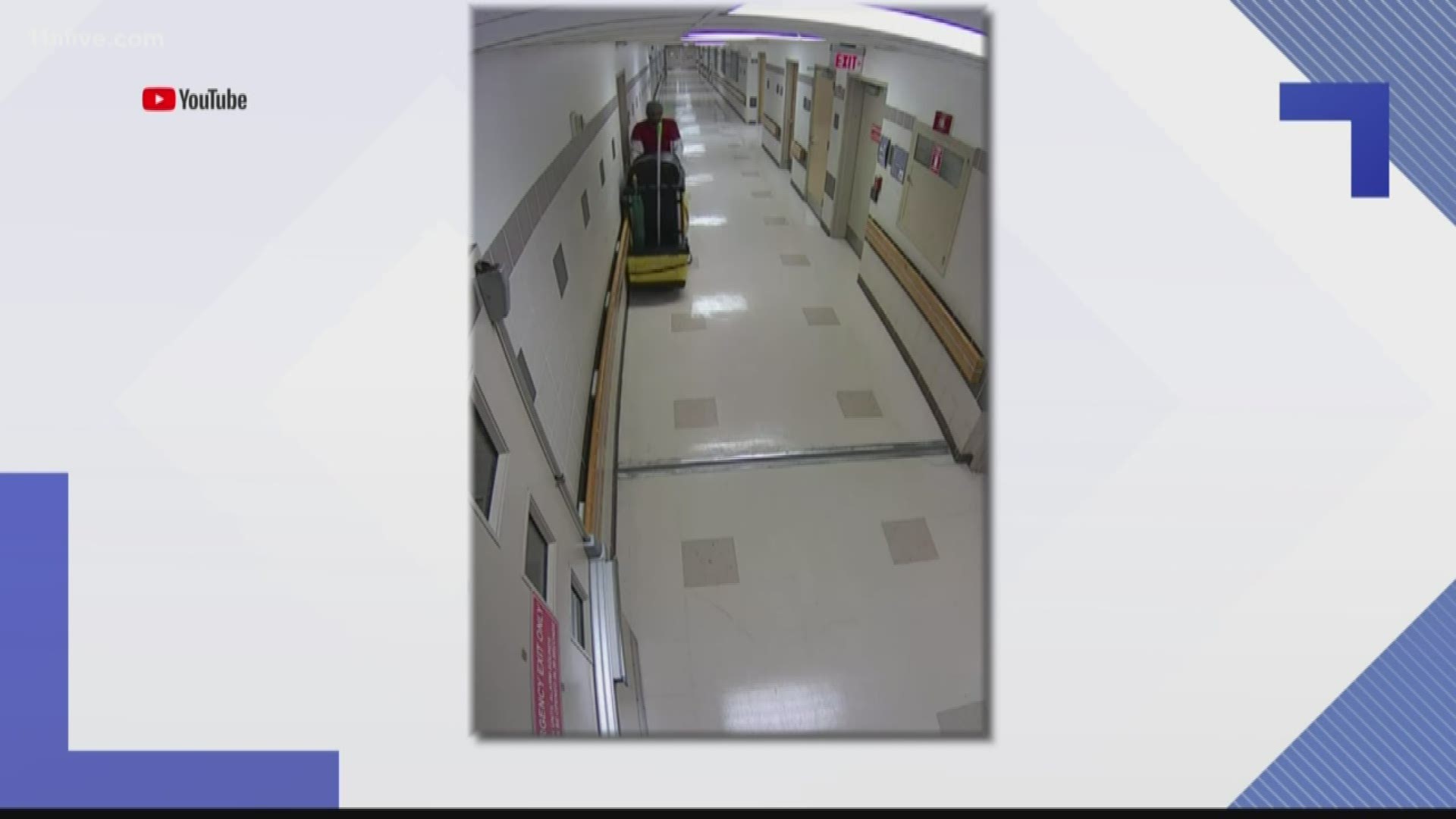 Police have made an arrest after a theft call uncovered a cleaning cart - and later a person - somewhere they shouldn't have been inside Grady Memorial Hospital.