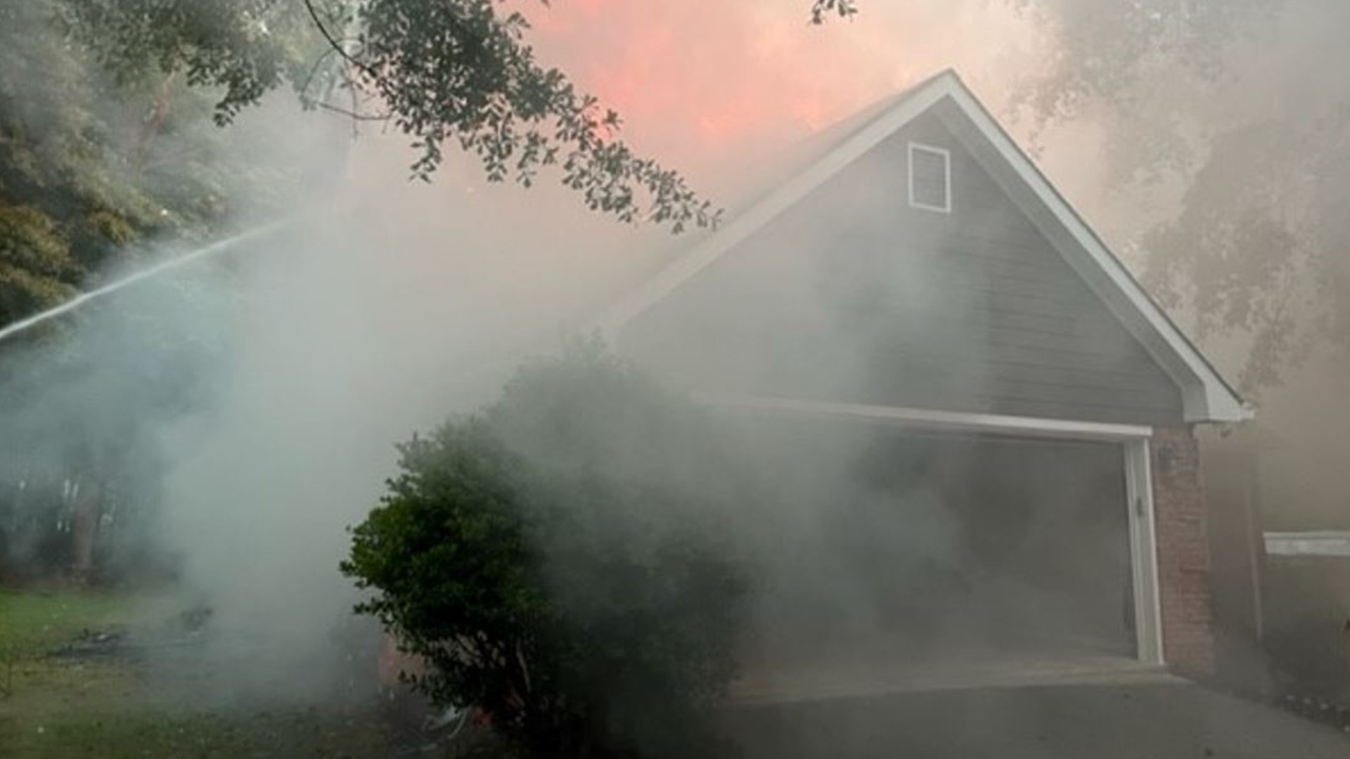 Lightning house fire in Social Circle