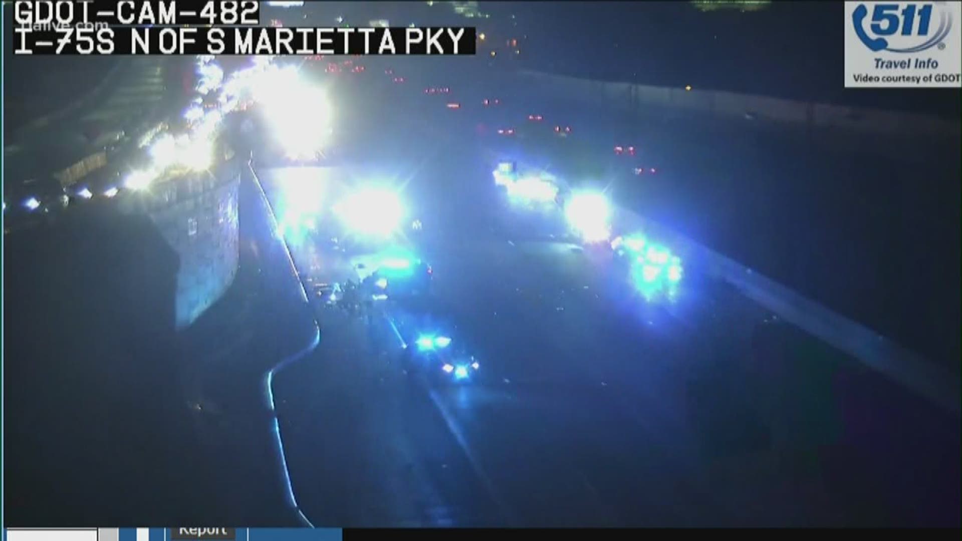 The crash happened near Marietta Parkway.