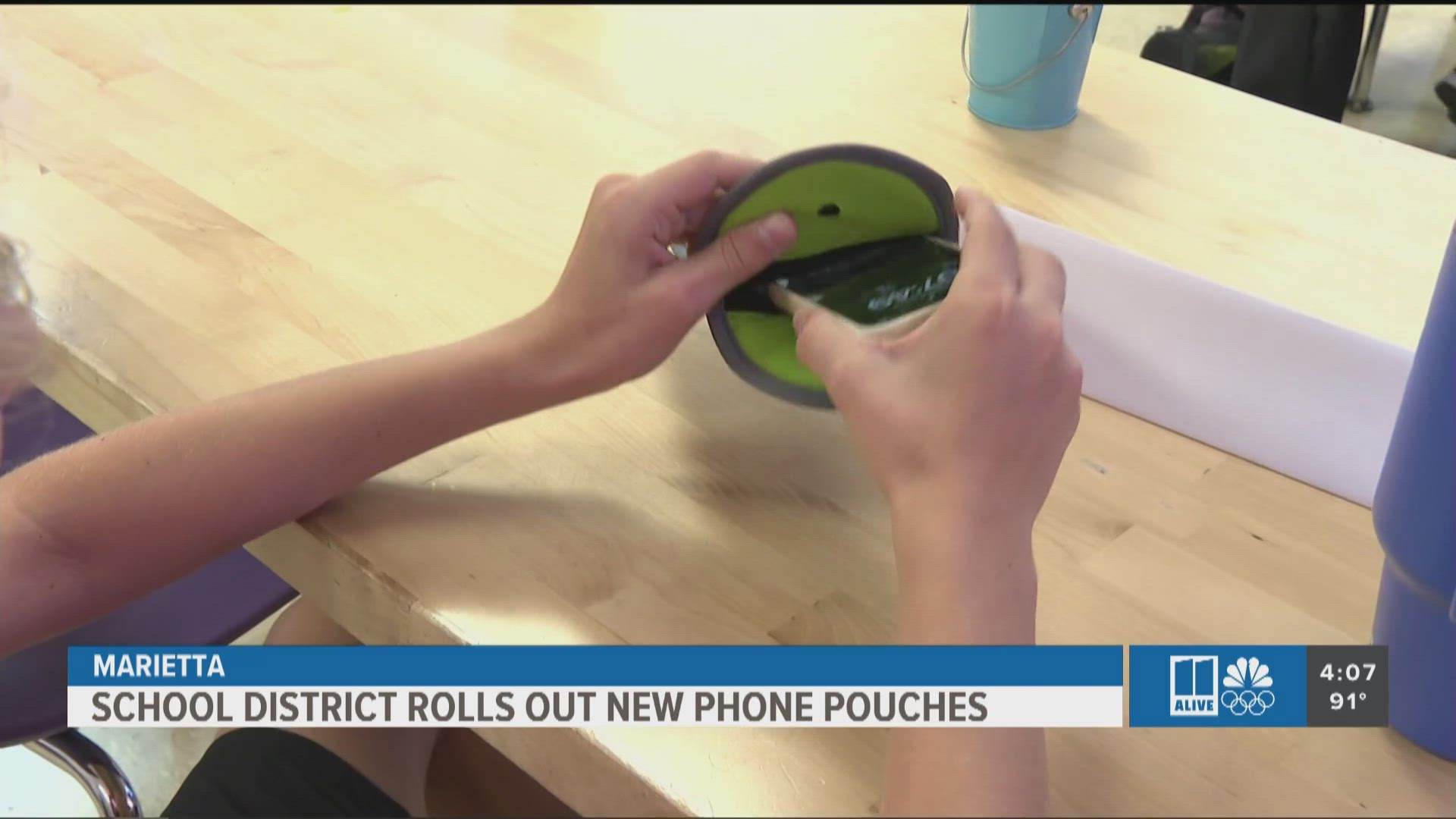 Just three days into the year, Marietta City Schools say it is already seeing a big, positive difference since the implementation of phone pouches during the day.